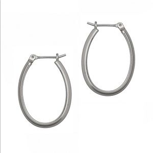 Add-On! Oval Hoop Earrings
